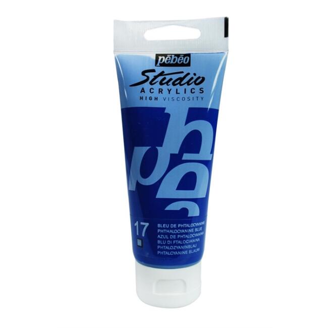 Pebeo Studio Akrilik Boya 100 ml Phthalocyanine Blue 17 - 1