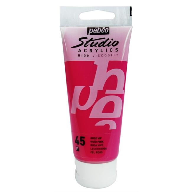 Pebeo Studio Akrilik Boya 100 ml Vivid Pink 45 - 1