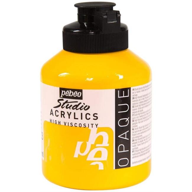 Pebeo Studio Akrilik Boya 500 ml Medium Cadmium Yellow 23 - 1