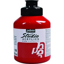 Pebeo Studio Akrilik Boya 500 ml Naphtol Carmine 18 - Pebeo