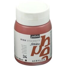 Pebeo Studio Akrilik Boya 500 ml Red Ochre 34 - Pebeo