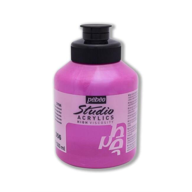 Pebeo Studio Dyna Akrilik Boya 500 ml Iridescent Violet Blue 356 - 1
