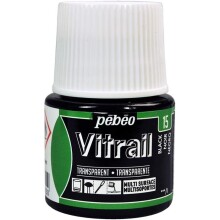 Pebeo Vitrail Cam Boyası 45 ml Black - Pebeo