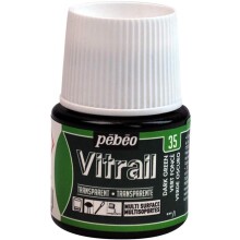 Pebeo Vitrail Cam Boyası 45 ml Dark Green - Pebeo