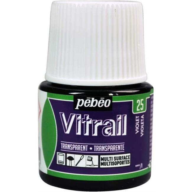 Pebeo Vitrail Transparan Cam Boyası 45 ml Violet 25 - 2