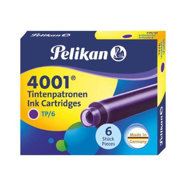 Pelikan 4001 Dolmakalem Kartuşu 6 Adet Mor - 1