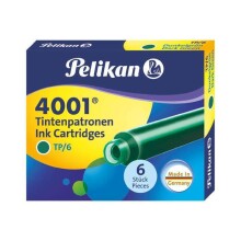 Pelikan 4001 Dolmakalem Kartuşu 6 Adet Yeşil - Pelikan