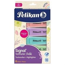 Pelikan Signal Textmarker 6’lı Pastel Renkler - Pelikan