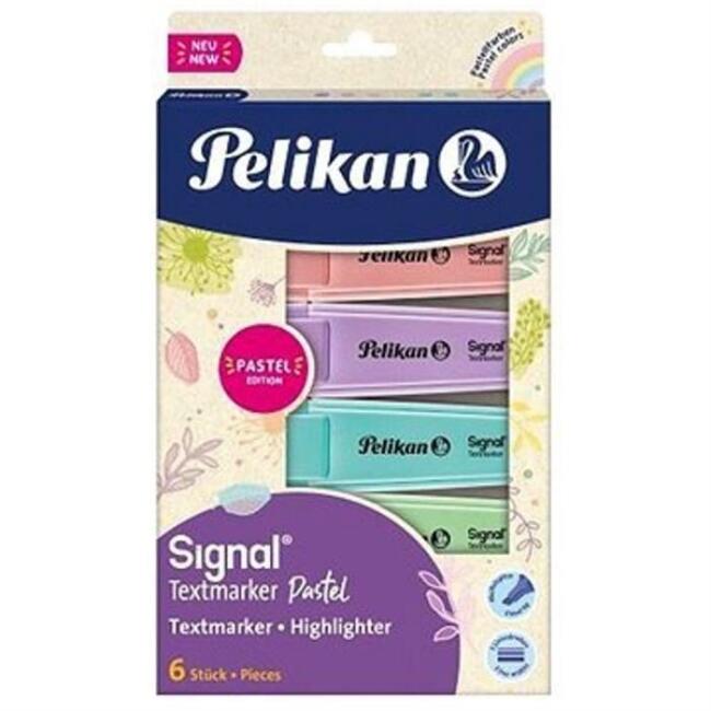 Pelikan Signal Textmarker 6’lı Pastel Renkler - 1