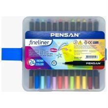 Pensan 0,4 mm Fineliner Kalem Seti 24 Renk - PENSAN