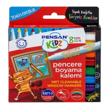 Pensan Pencere Boyama Kalemi Seti 8’li N:99925 - PENSAN