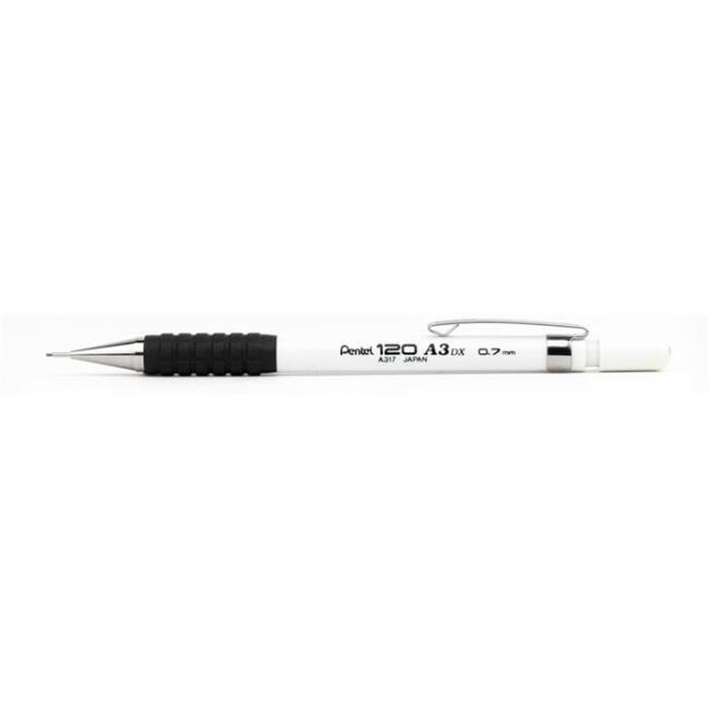 Pentel 120 A3DX Uçlu Kalem 0.7 mm Beyaz - 1