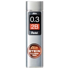 Pentel Ain Stein Hi-Polymer Uç 0,3 mm 2B 15 Adet - Pentel