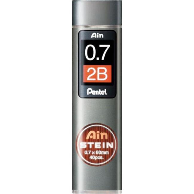 Pentel Ain Stein Hi-Polymer Uç 0.7 mm 2B 40 Adet - 1