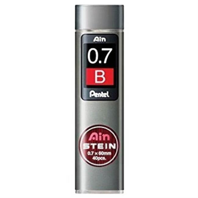 Pentel Ain Stein Hi-Polymer Uç 0,7 mm B 40 Adet - 1