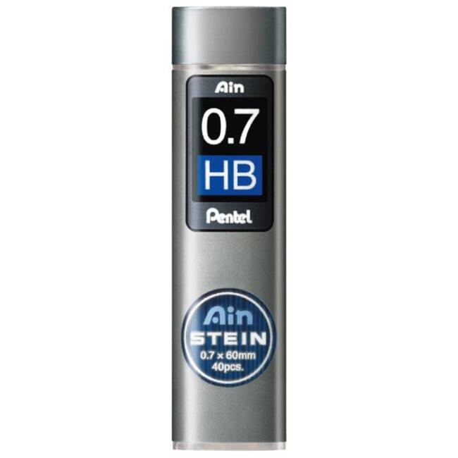 Pentel Ain Stein Hi-Polymer Uç 0,7 mm HB 40 Adet - 1