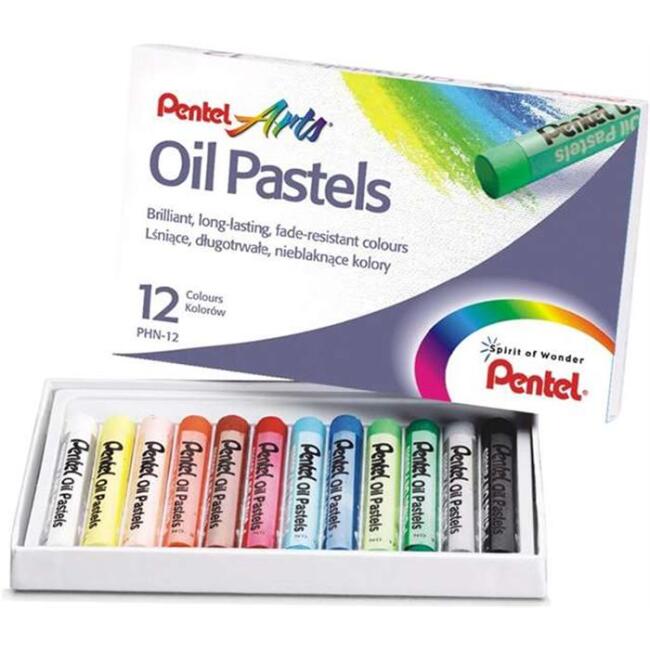Pentel Artist Yağlı Pastel Boya 12’li Set - 1