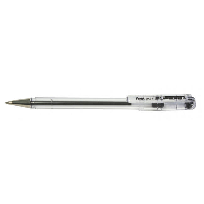 Pentel Ball Point Tükenmez Kalem Siyah BK77S-A - 1