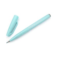 Pentel Brush Sign Pen İmza Kalemi Pale Blue - 1