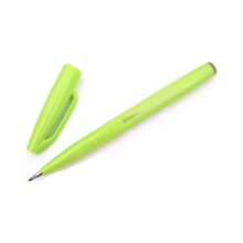 Pentel Brush Sing Pen İmza Kalemi Light Green - 1