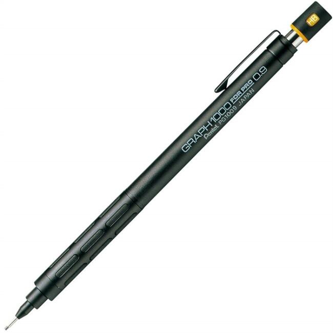 Pentel Graph1000 For Pro Teknik Çizim Kalemi Siyah 0.9mm - 1