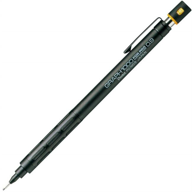Pentel Graph1000 For Pro Teknik Çizim Kalemi Siyah 0,9mm - 1