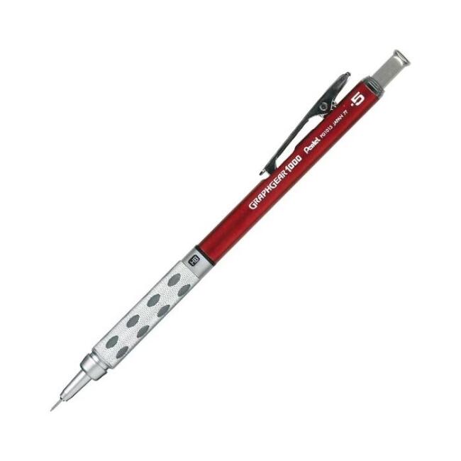 Pentel Graphgear 1000 Versatil 0.5 mm Uçlu Kalem Kırmızı - 1