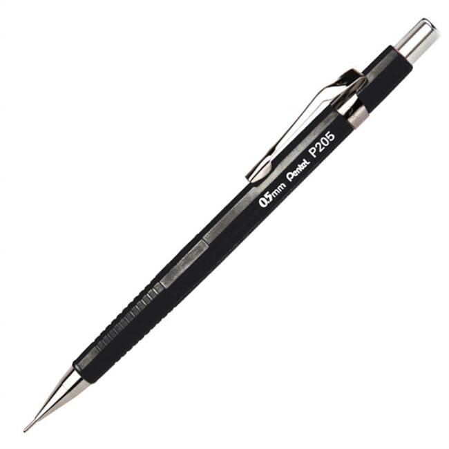 Pentel P205 Uçlu Kalem 0,5 mm Siyah - 1