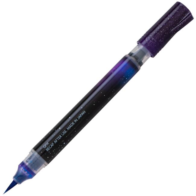 Pentel Sıvı Metalik Mürekkepli Pompalı Resim Fırçası Mor-Mavi - 2