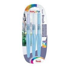 Pentel Su Haznelı Fırça Uc Kalem Water Brush 3Lu Xfrh-3-Bfm - Pentel (1)