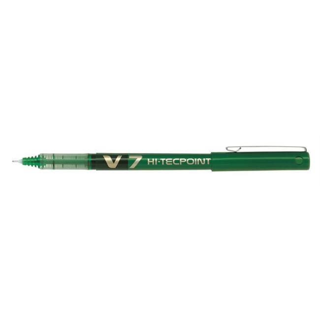 Piilot V7 HiTecpoint İğne Uçlu Kalem 0,7 mm Yeşil - 1