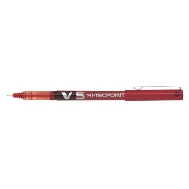 Pilot V5 HiTecpoint İğne Uçlu Kalem 0,5 Kırmızı - 1