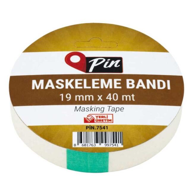 Pin Maskeleme Bandı 19 mm 40 Metre PİN.7541 - 1