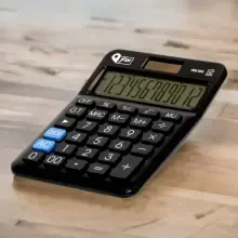 Pin Masaüstü Hesap Makinesi Siyah No:100 - 3