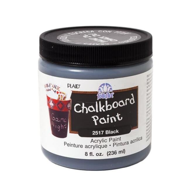 Plaid Folkart Chalkboard Kara Tahta Boyası Siyah 236 ml - 1