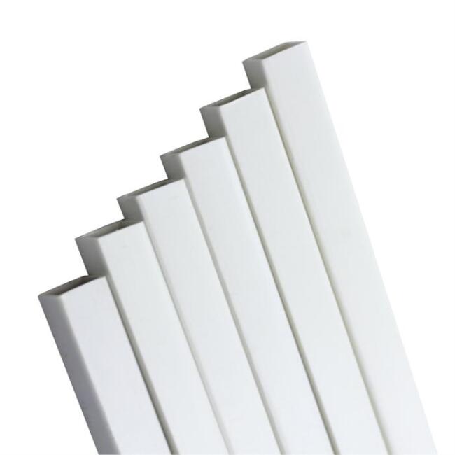 Plastik İçi Boş Beyaz Çıta 2x3 mm 50 cm 10 Adet - 1
