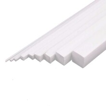 Plastik Kare Çıta İçi Dolu 1 mm 50 cm 20 Adet - MK MODEL (1)