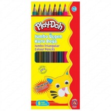Play-Doh Jumbo Üçgen Kuruboya 6+2 Metalik Renkler - Play-Doh
