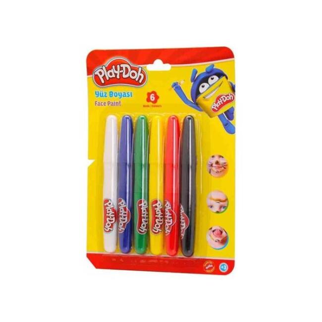 Play-Doh Yüz Boyası 6 Renk - 1
