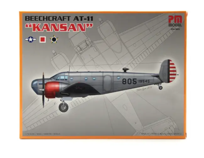 Pm Model Maket Eğitim - Bombardıman Uçağı Beechcraft AT-11 KANSAN 1:72 Ölçek PM-303 - 1
