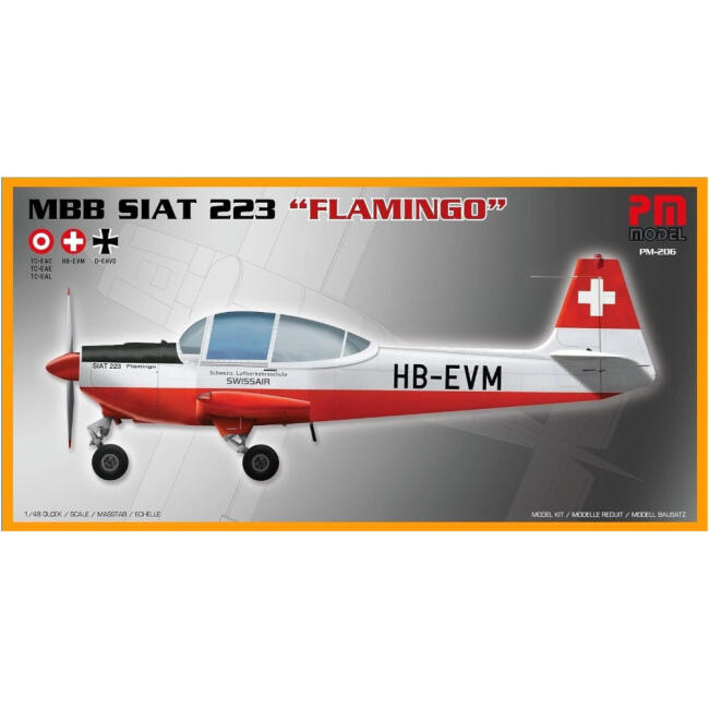 Pm Model Maket Uçak 1:48 Ölçek Mbb Siat 223 Flamingo N:Pm-206 - 1