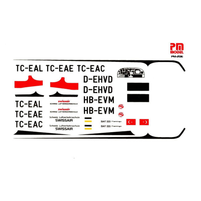 Pm Model Maket Uçak 1:48 Ölçek Mbb Siat 223 Flamingo N:Pm-206 - 2