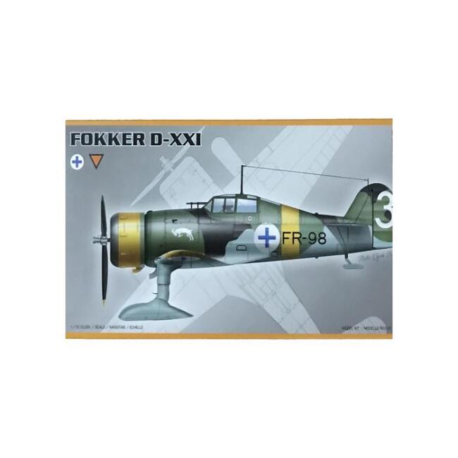 PM Model Maket Uçak 1:72 Ölçek Fokker D-XXI N:Pm-209 - 1