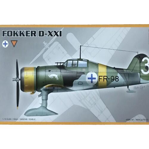 PM Model Maket Uçak 1:72 Ölçek Fokker D-XXI N:Pm-209 - 2