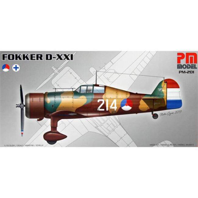 Pm Model Maket Uçak 1:72 Ölçek Fokker D-XXI Pm-201 - 1