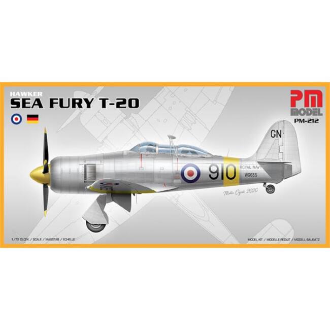 PM Model Maket Uçak 1:72 Ölçek Hawker Sea Fury T-20 N:Pm-212 - 1