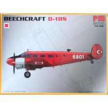 PM Model Maket Uçak Beechcraft 1:72 D185 Pm306 - PM Model