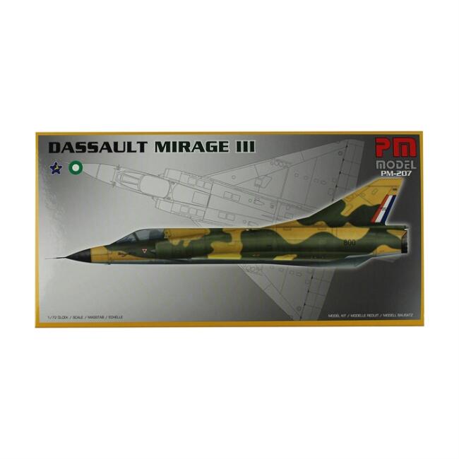 Pm Model Maket Uçak Dassault Mirage III 1:72 Ölçek PM-207 - 1