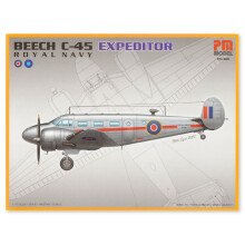 Pm Model Maket Uçak Beech C-45 Expeditor Royal Navy 1:72 Ölçek PM-308 - PM Model