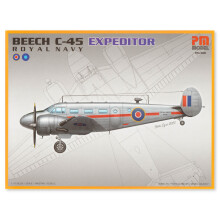 Pm Model Maket Uçak Beech C-45 Expeditor Royal Navy 1:72 Ölçek PM-308 - 1